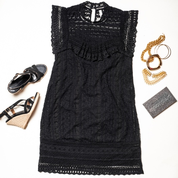 Free People Dresses & Skirts - Free People Embroidered Victorian Dress in Black